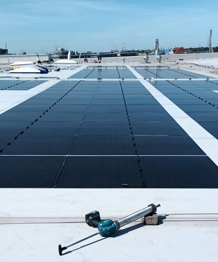 light pv modules roof